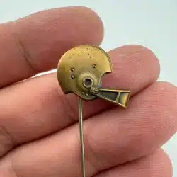 Vintage Football Helmet Stick Pin - Bronze Tone - GH 80