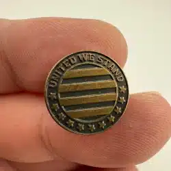 United We Stand Stars and Stripes Patriotic Pin by Jostens - 9/11?