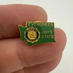 Vintage American Legion Evergreen Boys State Washington Pin - Screwback