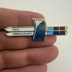 Seattle Times Ski School 50th Anniversary Pin Brooch