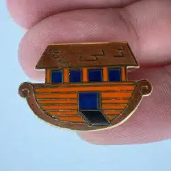Unique House Boat Lapel Hat Pin - Noah's Ark Pin???