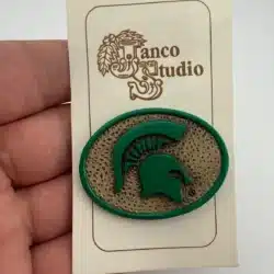 Janco Studio MICHIGAN STATE SPARTANS Pin Brooch - LE Casting by Bert Anderson