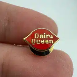 Old Dairy Queen Logo Enamel Pin - Employee??? - **tiny item**