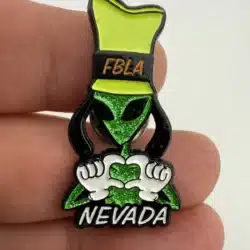 FBLA Future Business Leaders Of America Nevada Pin - Green Alien
