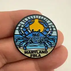 FBLA Future Business Leaders Of America Maryland 2025 NLC Pin - Blue Crab