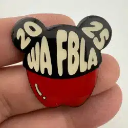 FBLA Future Business Leaders Of America Washington 2025 Pin - Red Apple Version