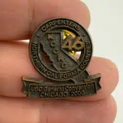 NCCRC Northern California Carpenters UBC General Convention Chicago 2000 Pin