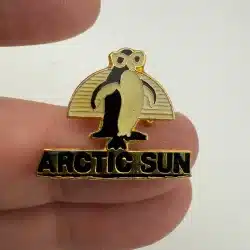 Arctic Sun Penguin With Glasses Pin Brooch
