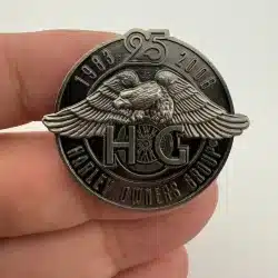 HOG Harley Owners Group 1983-2008 25th Anniversary Dual Clasp Pin