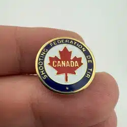Shooting Federation de Tir Canada Maple Leaf Lapel Hat Pin