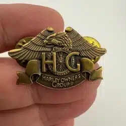 HOG Harley Davidson Owners Group Dual Clasp Pin