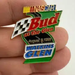 NASCAR BUD AT THE GLEN WATKINS GLEN AUGUST 9th, 1998 PIN