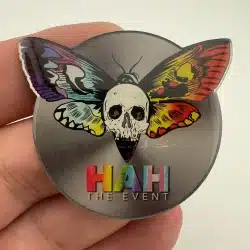 HAH The Event Death's-Head Hawkmoth Lapel Pin - Haunters Against Hate???