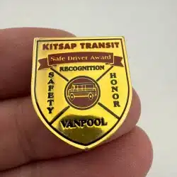 Kitsap Transit Safe Driver Award Pin - VANPOOL - Washington State