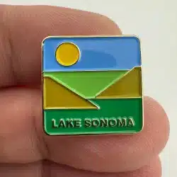 Lake Sonoma California Souvenir Travel Pin