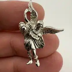 Kirks Folly Angel With Heart Silver Toned Tie Tack Pin