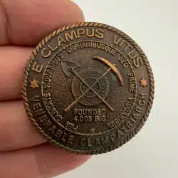 Vintage E Clampus Vitus ECV Venerable Clampatriarch 1.75" Pin Badge *read desc*