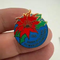 1995 Kaiser Permanente Happy Holidays Pin