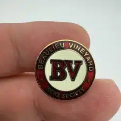 BV Beaulieu Vineyard Wine Society Pin - Napa Valley California Winery