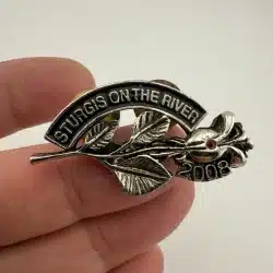 2008 Sturgis On The River Dual Clasp Pin by AAL