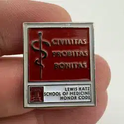 Temple University Lewis Katz School of Medicine Honor Code Tie Tack Pin *flaws*