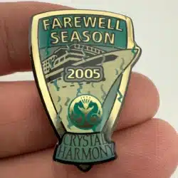 2005 Crystal Cruises Farewell Season Pin - Crystal Harmony