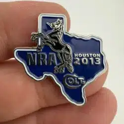 2013 NRA Houston Texas Lapel Pin X Colt Firearms