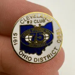 1915-1975 75th Anniversary Kiwanis International Pin - Cleveland, Ohio District