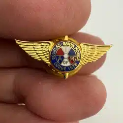 Vintage IAM Douglas Santa Monica Lodge 1578 Screwback Pin