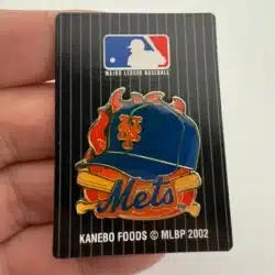 NY New York Mets Pin - Baseball 2002 MLB Kanebo Foods