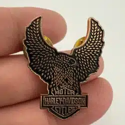 Harley-Davidson Motorcycles Eagle Pin - Dual Clasp - Copper Tone
