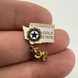 Evergreen Girls' State American Legion Auxiliary Pin with 52 Pin - Washington