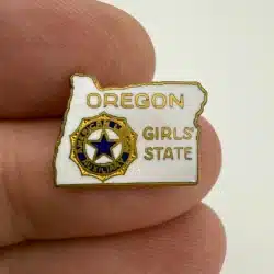 Vintage ALA American Legion Auxiliary Oregon Girls' State Pin Brooch *flaws*