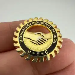 UBC UNITED BROTHERHOOD OF CARPENTERS MIDWESTERN INDUSTRIAL COUNCIL TIE TACK PIN