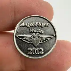 2012 Angel Flight West Lapel Hat Pin - Flights Of Hope / Medical Transport