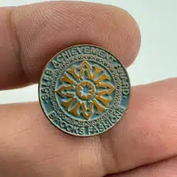 Vintage Brooks Fashions Sales Achievement Award Pin - Bankrupt Apparel Chain