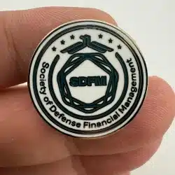 SDFM Society of Defense Financial Management Logo Pin