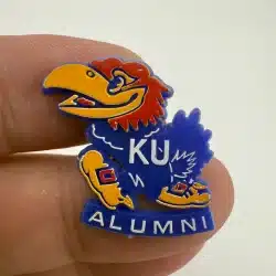 KU University of Kansas Jayhawks ALUMNI Plastic Pin