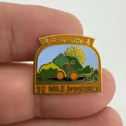 RIVERSIDE 50 MILE BREAKAWAY BICYCLING PIN