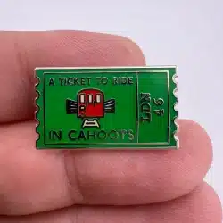 Cahoots Ticket To Ride Pin Badge - LDN 46