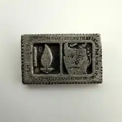 1917-1963 John F. Kennedy 5 Cent Stamp Lapel Hat Pin - Metal Alloy