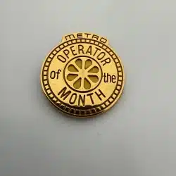 Seattle King Country Metro Operator of the Month Award Tie Tack Pin