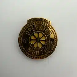 Alternative view of Seattle King Country Metro Operator of the Month Award Tie Tack Pin