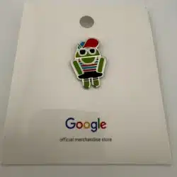 Google Android Hipster Lapel Hat Pin