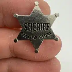 Yellow Stone Yellowstone Sheriff Mini Badge Lapel Pin