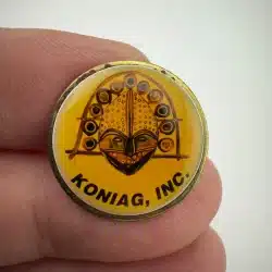 Koniag, INC. Eskimo Bird Mask Pin - Alaska Native Regional Corporation