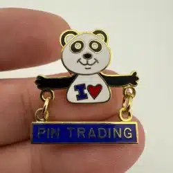 I Love Pin Trading Lapel Hat Pin - Panda - 1984 - Olympics?