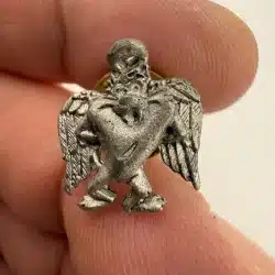 Warner Brothers Tasmanian Devil Pin - Pewter - Vintage