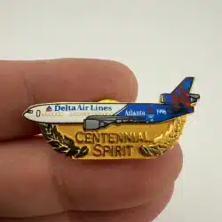 Delta Airlines Centennial Spirit Atlanta 1996 Olympic Games Lapel Hat Pin