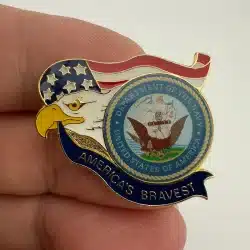 United States Of America Department Of The Navy Lapel Lapel Pin